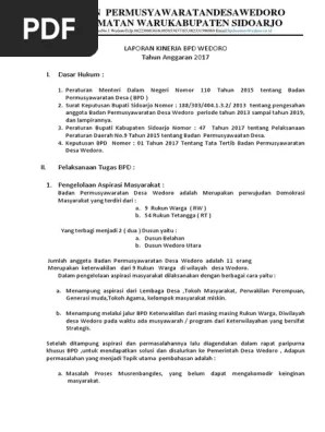 Peraturan daerah kabupaten bone bolango nomor 04 tahun 20017 tentang bpd : Laporan Kinerja Bpd Tahun 2018 Pdf