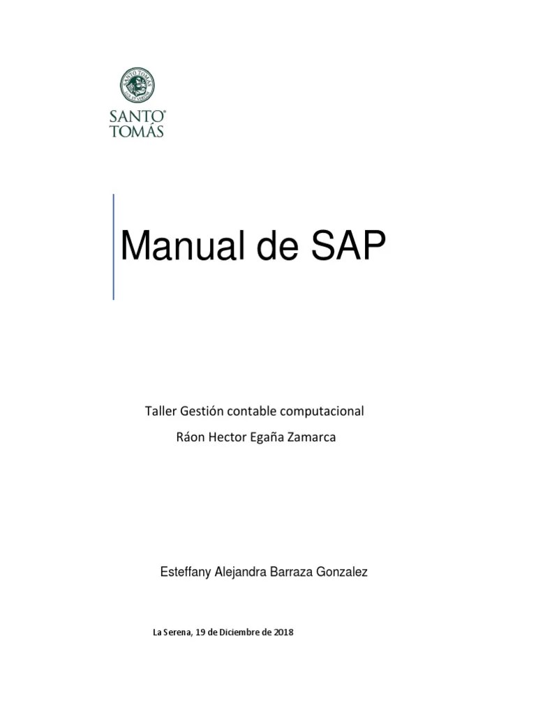 Manual SAP | PDF | Contabilidad | Gestión De Recursos Humanos