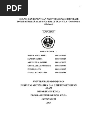 Hasil aktivitas enzim dari mikroba, di antaranya tempe, tapai, taoco, dan terasi. Laporan Praktikum Isolasi Dan Penentuan Aktivitas Enzim Protease Fixx Pdf