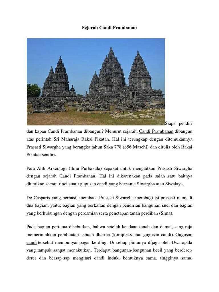 Sebutkan Tokoh Utama Pada Bacaan Berjudul Roro Jonggrang - Coba Sebutkan