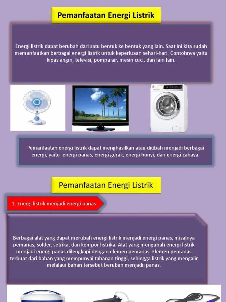 Perubahan Energi Listrik Menjadi Energi Lain | PDF