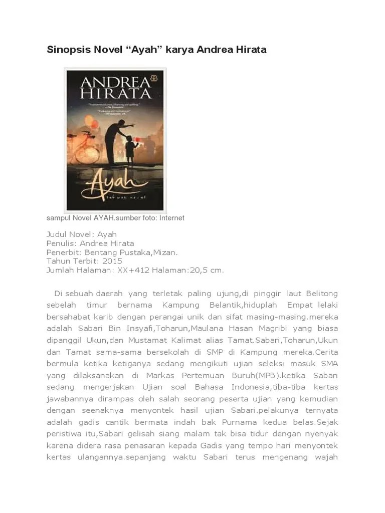 Sinopsis Novel Ayah Andrea Hirata