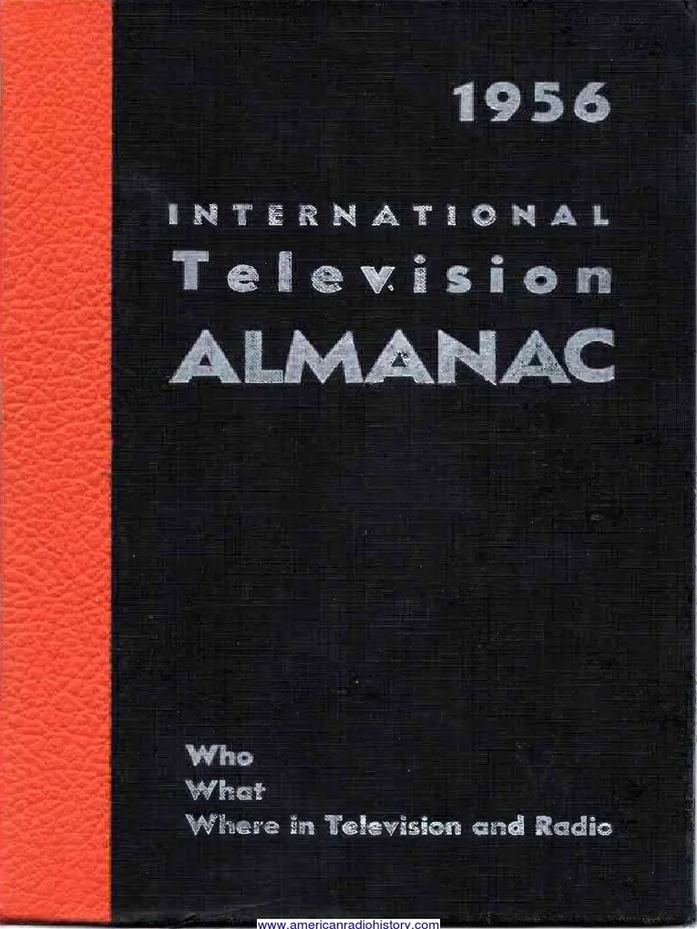 International Television Almanac 1956 1 Pdf Television