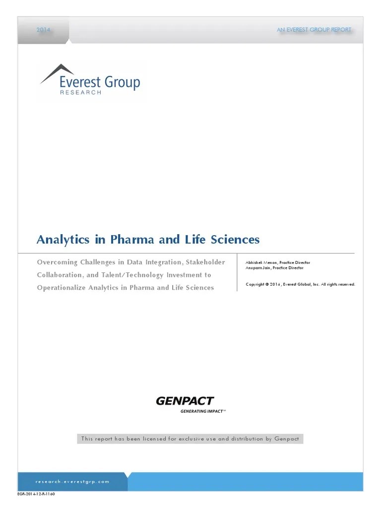Analytics In Pharma | PDF | Analytics | Pharmaceutical Industry