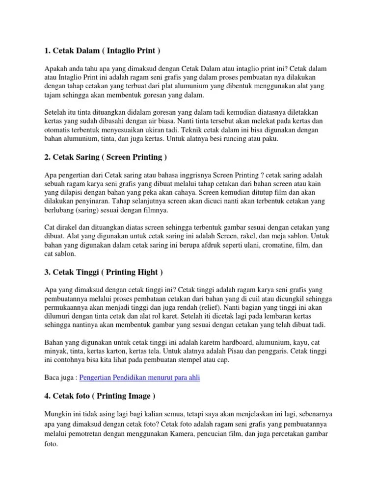 Macam-Macam Seni Hrafis | PDF