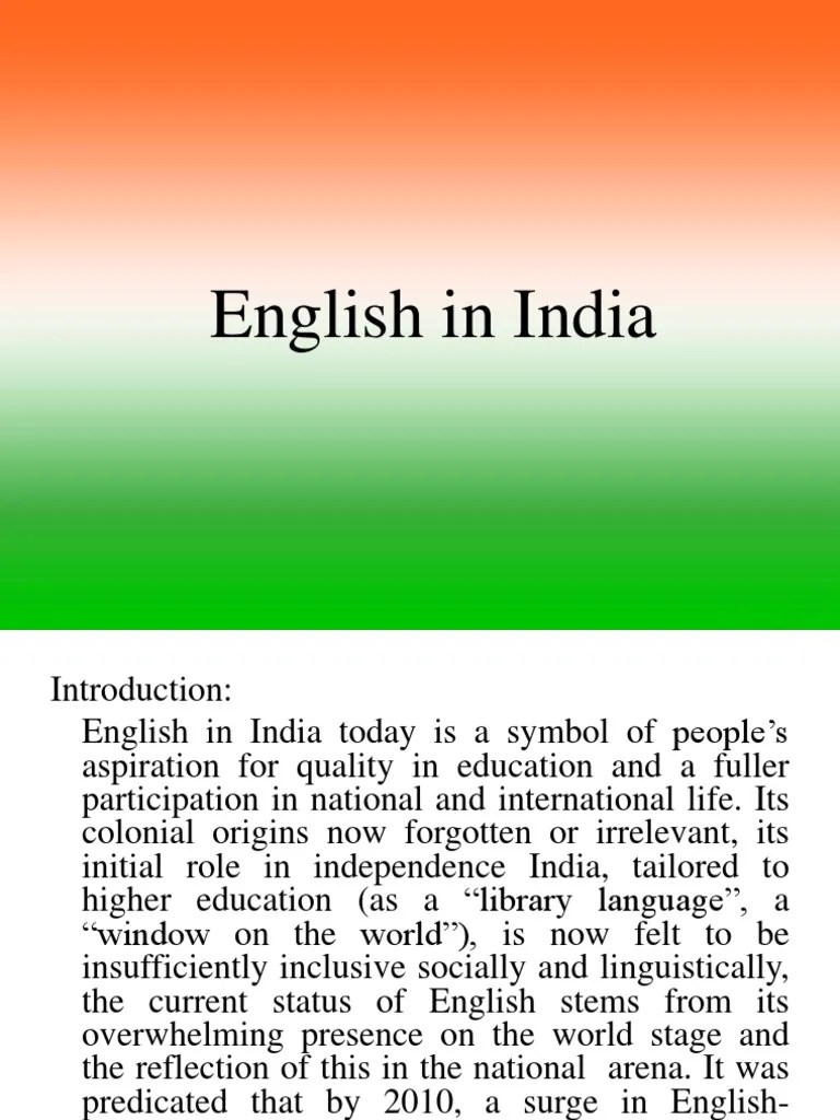 English In India | PDF | East India Company | English Language