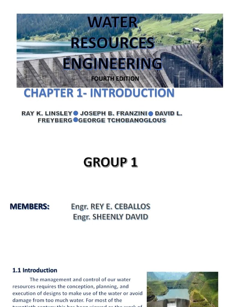 GROUP 1 - Water Resources Engineering2 | Download Free PDF | Water ...
