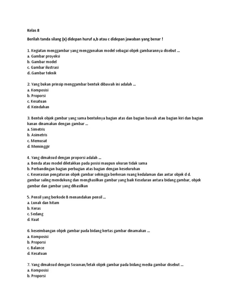 Uts Sbd 8 Bentuk objek gambar yang sama bentuknya bagian atas dan bagian bawah atau bagian kiri dan bagian kanan dinamakan dengan gambar a.