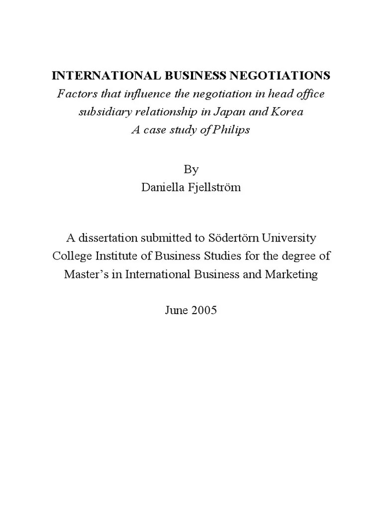 Fulltext01 PDF | PDF | Bargaining | Negotiation