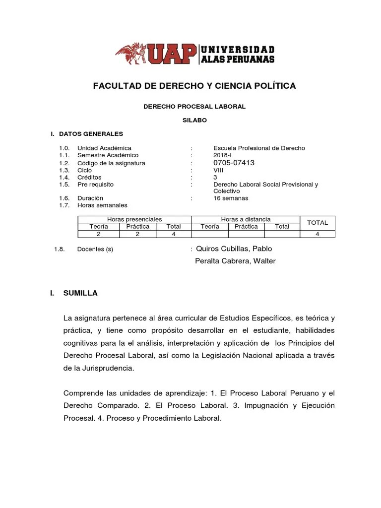 Derecho Procesal Laboral | PDF | Ley Procesal | Evaluación