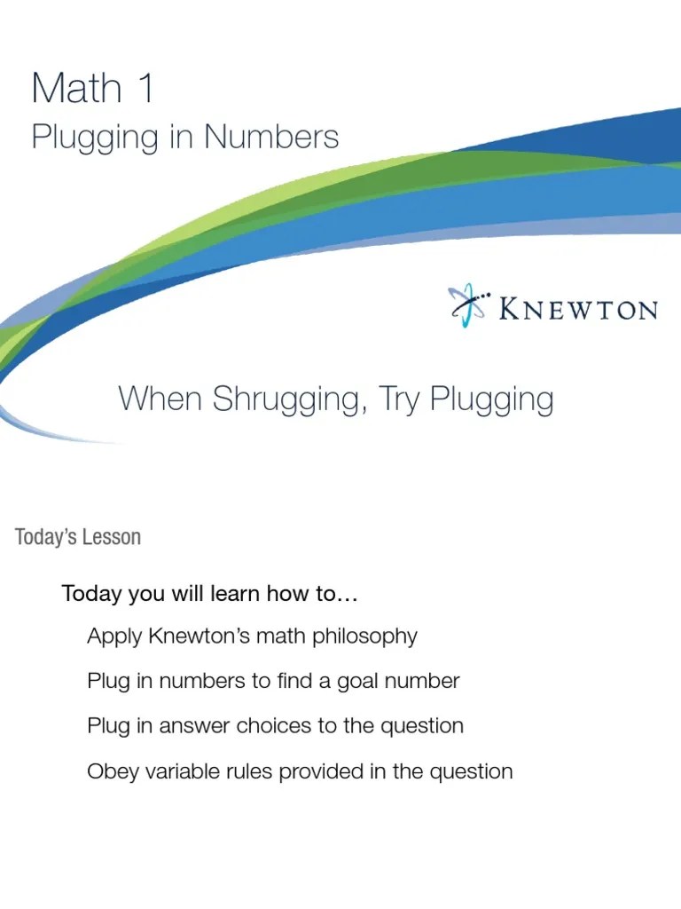 SAT Math 1 Notes | PDF | Multiple Choice | Teaching Mathematics