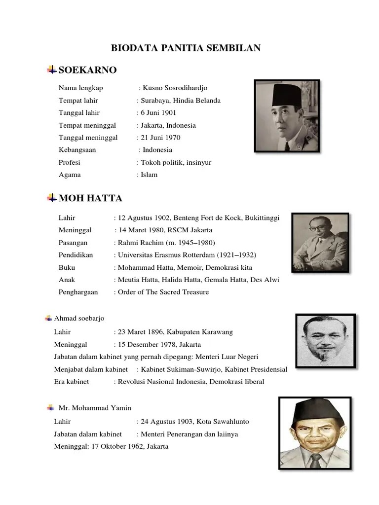 Tugas Karin Panitia Sembilan | PDF