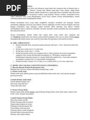 Apsiganocj dan 158 orang menganggap jawaban . Pengertian Pantun 3 Pdf