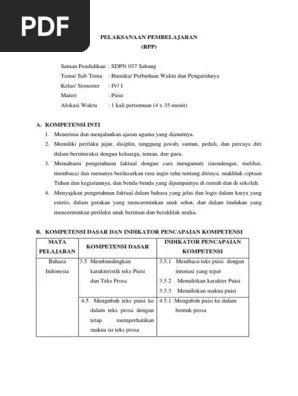 Pendekatan berbasis genre menjadikan teks sebagai fokus kajian. Rpp Kl 6 Tema 8 Pbl Pdf