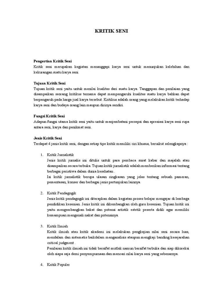 Pengertian Kritik Jurnalistik – Lektur Indo