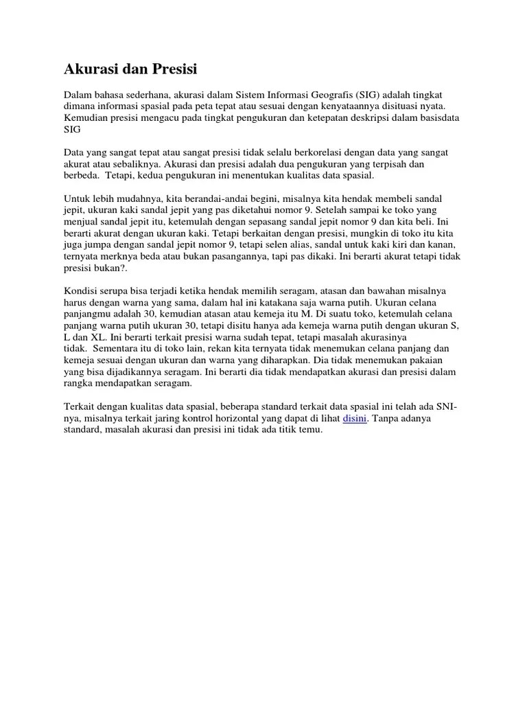 Akurasi Dan Presisi | PDF
