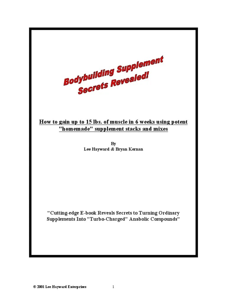 Bodybuilding Supplement Secrets Revealed PDF | PDF | Vitamin | Dietary Supplements