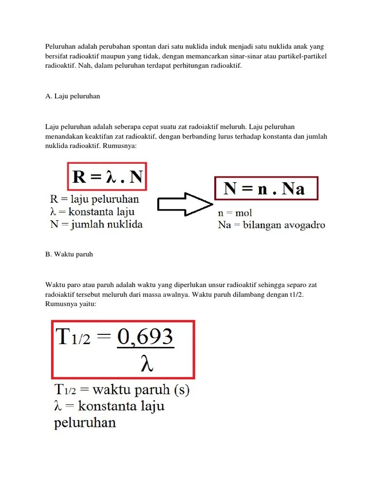Peluruhan Radioaktif | PDF