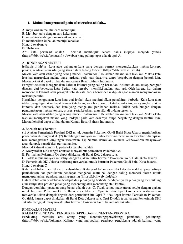 Arti Kata Persuasi Katapos