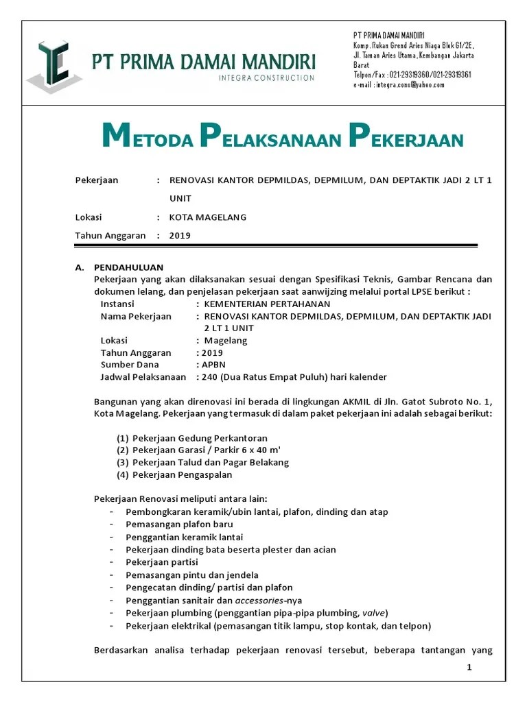 Metode Pelaksanaan Deptaktik | PDF