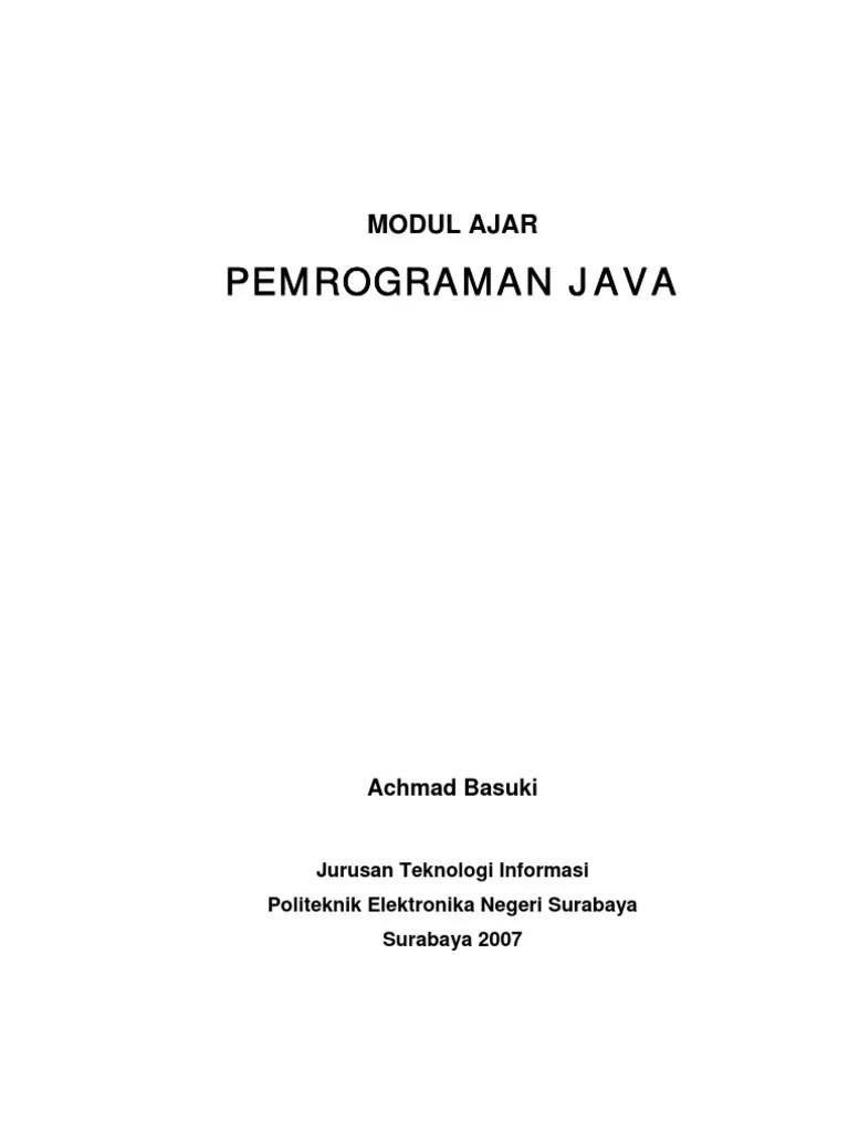 Pengantar Java Visual | PDF | Komputer | Teknologi & Rekayasa