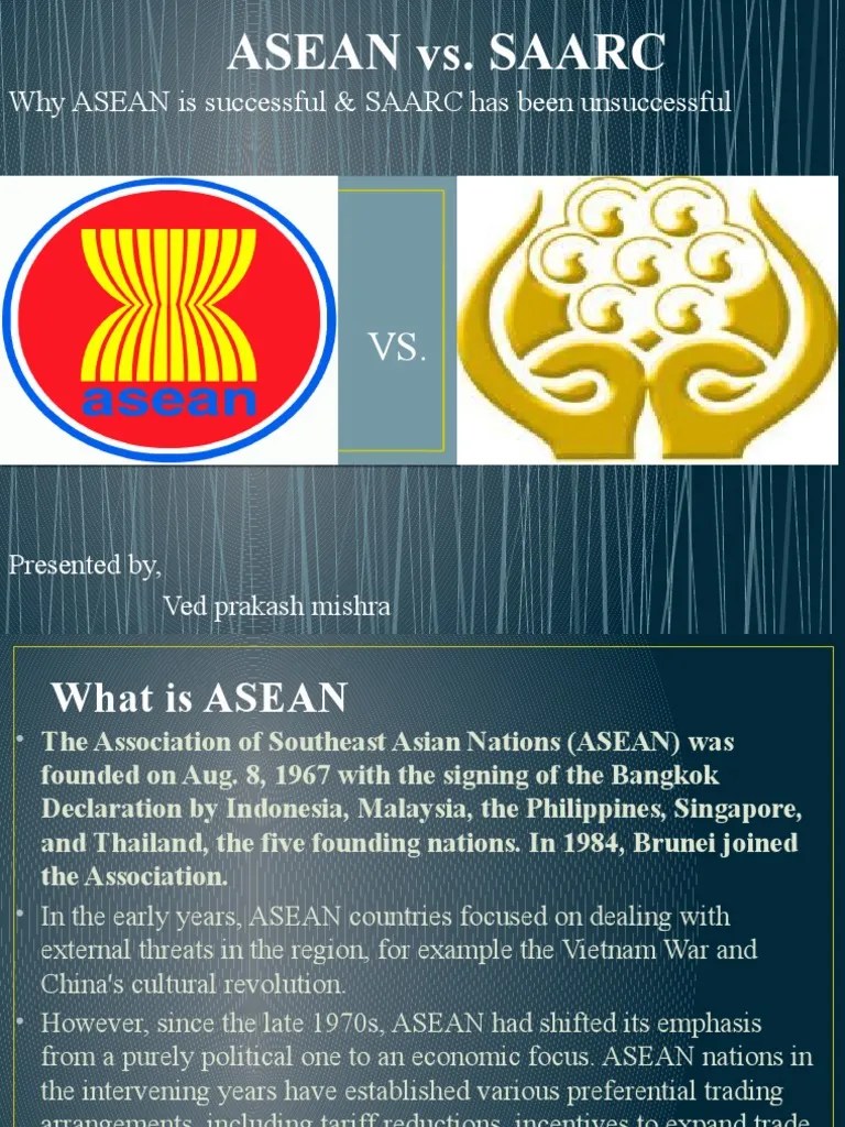 Asean Vs. Saarc: Why ASEAN Is Successful & SAARC Has Been Unsuccessful ...