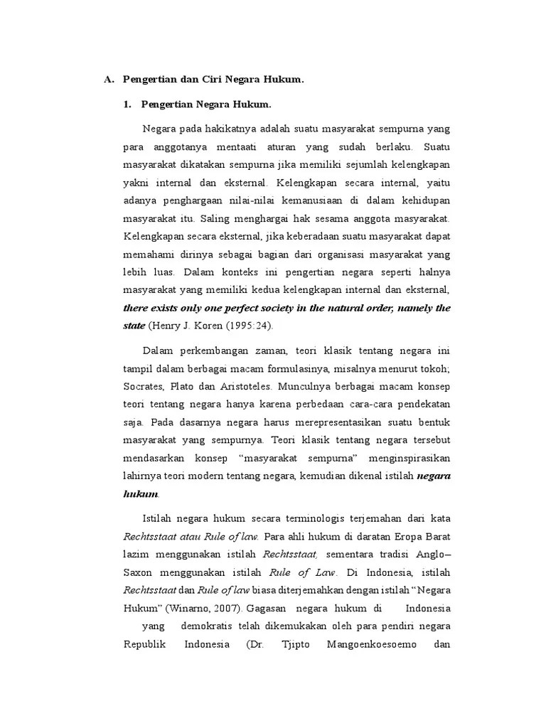 Negara Hukum Dan HAM | PDF