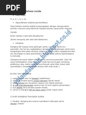 Rangkuman Bahasa Sunda