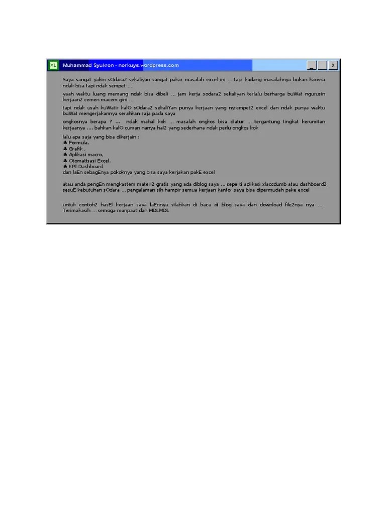 Tes Search Bahan Xls