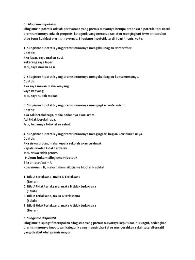 Materi Silogisme | PDF