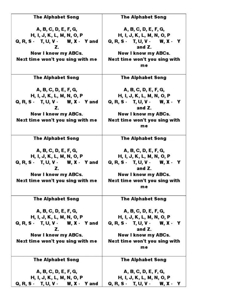 Escherichia coli (abbreviated as e. The Alphabet Song Lyrics Pdf Collation Orthography