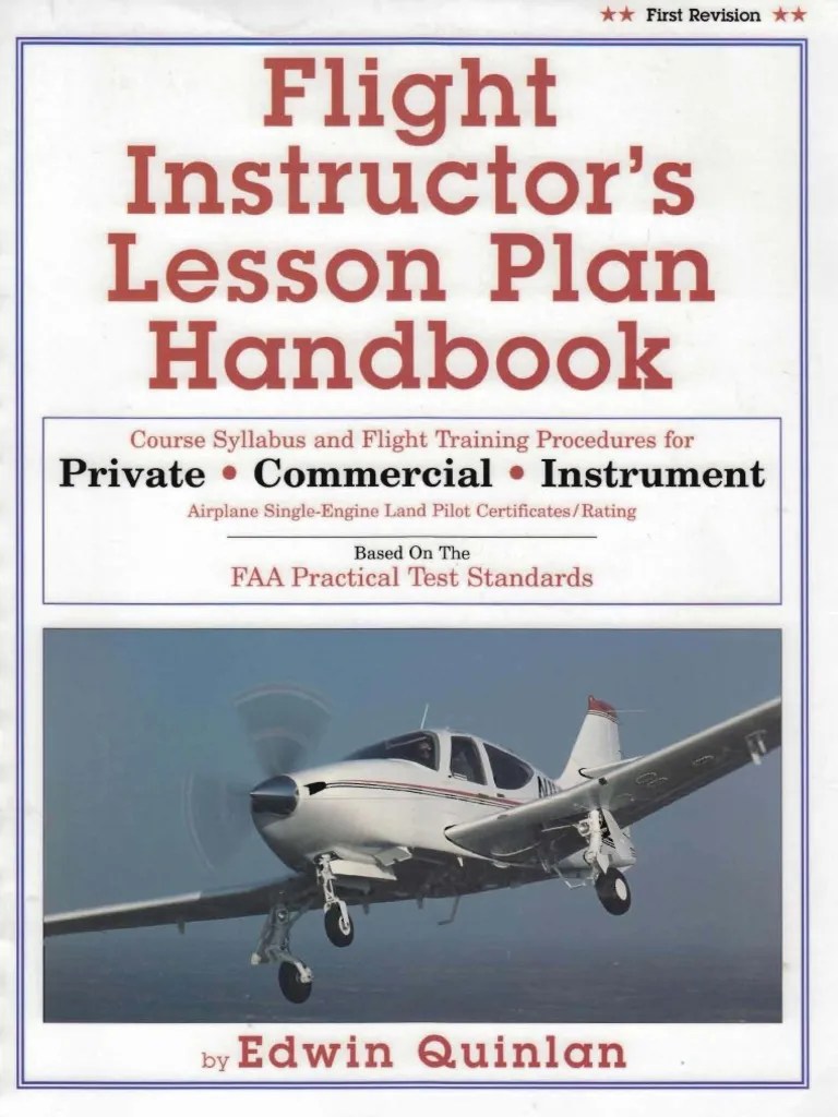 Flight Instructors Lesson Plan Handbook Edwin Quinlan | PDF | Flight ...