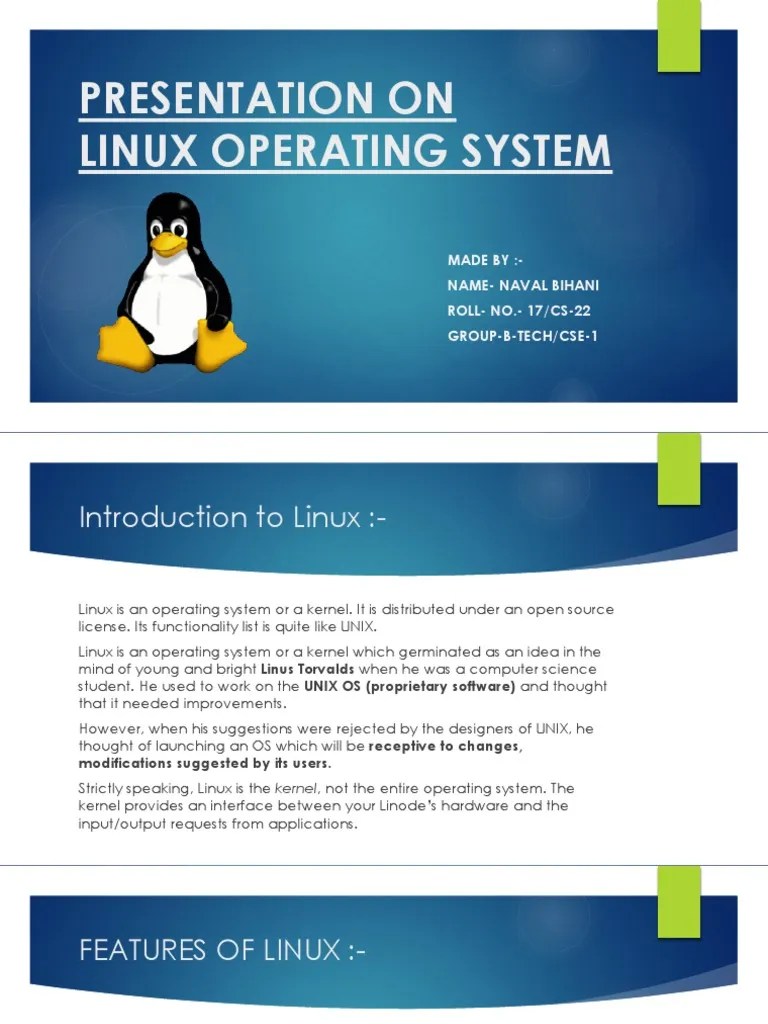 Linux Operating System | PDF | Kernel (Operating System) | Operating System