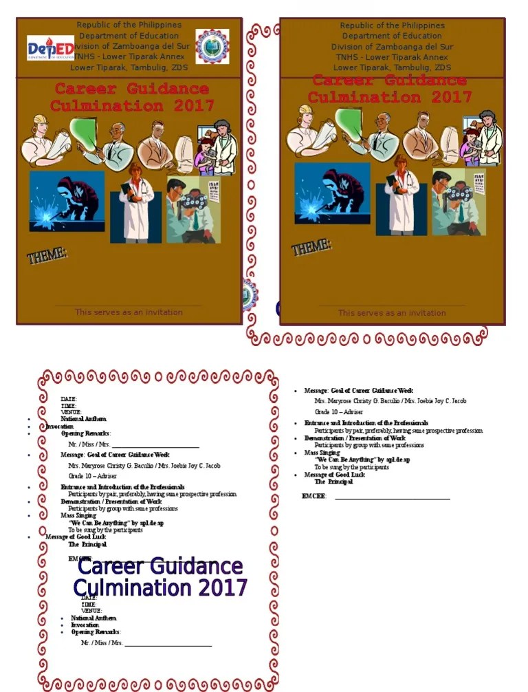 Career Guidance Programme | PDF