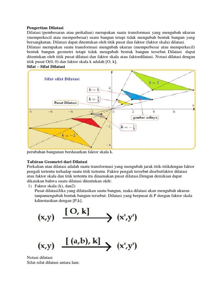 Pengertian Dilatasi | PDF