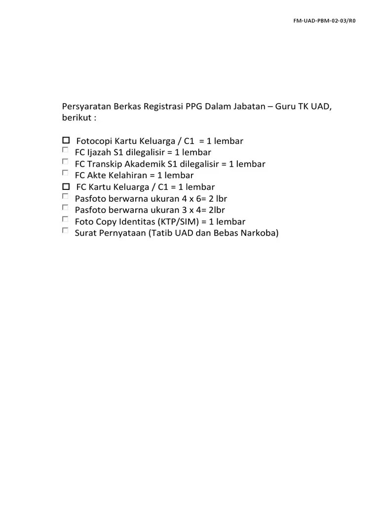 Pada artikel ini akan dibahas mengenai pendaftaran mahasiswa baru uad jenjang sarjana, vokasi, profesi,. Blangko Regsitrasi Uad Pdf