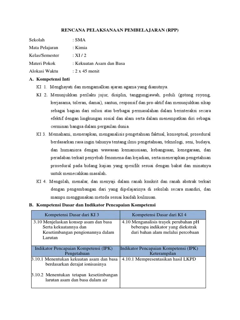 LKPD Asam Lemah Dan Basa Lemah | PDF