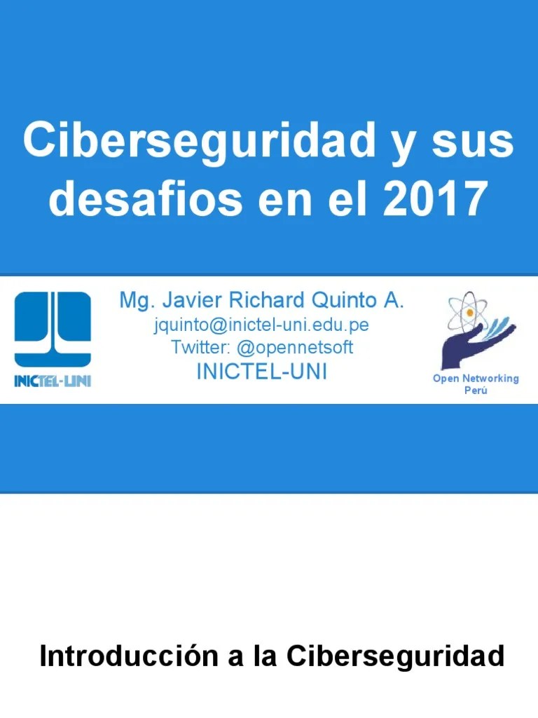 Ciberseguridad Javier PDF | PDF | La Seguridad Informática | Seguridad