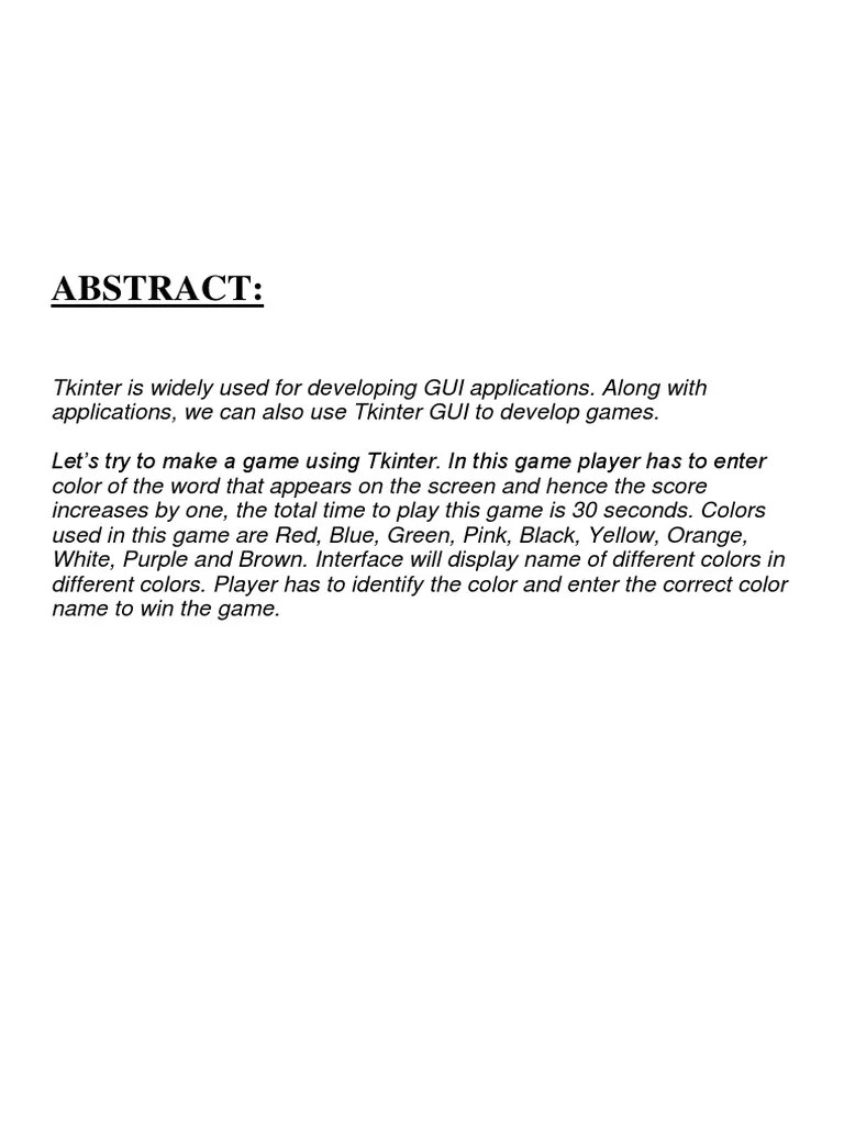 Python Mini Project | PDF | Widget (Gui) | Graphical User Interfaces