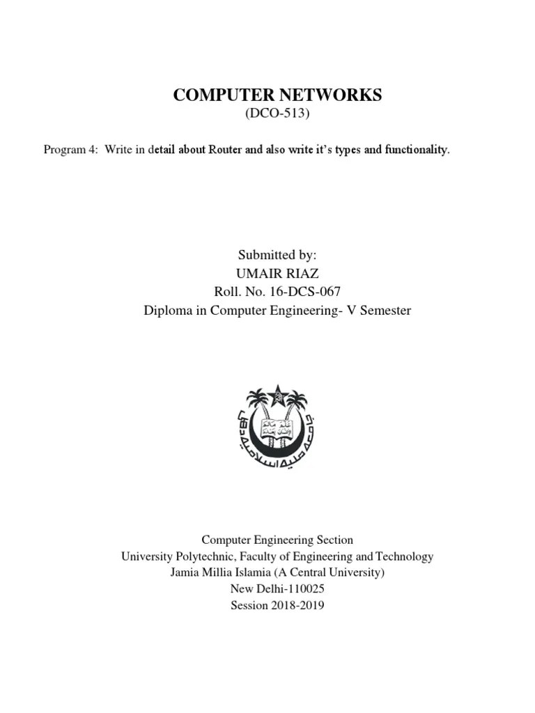 Computer Networks | Download Free PDF | Router (Computing) | Routing