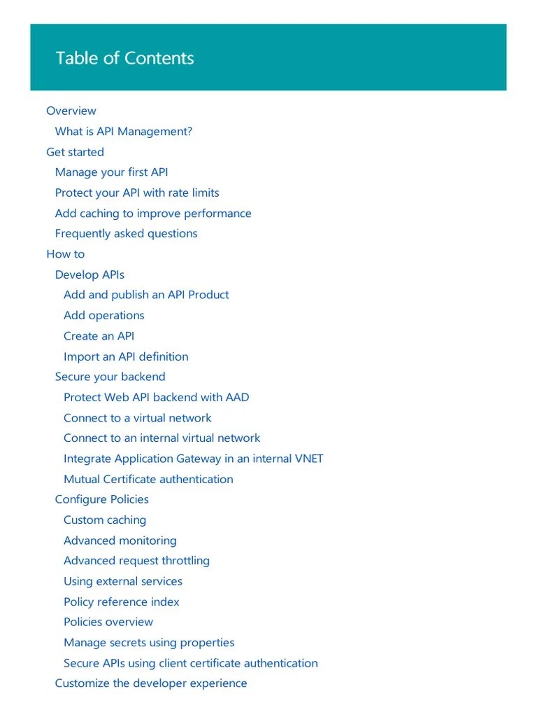Api Management PDF | PDF | Application Programming Interface ...