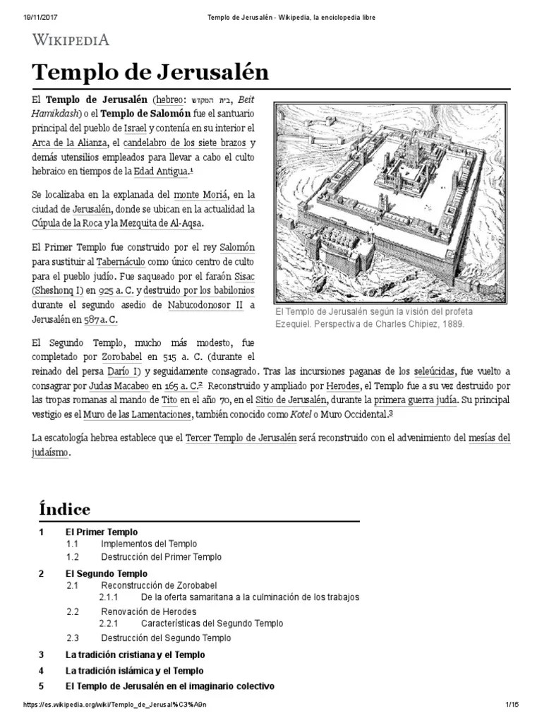 Templo De Jerusalen | PDF | Templo En Jerusalén | Tora