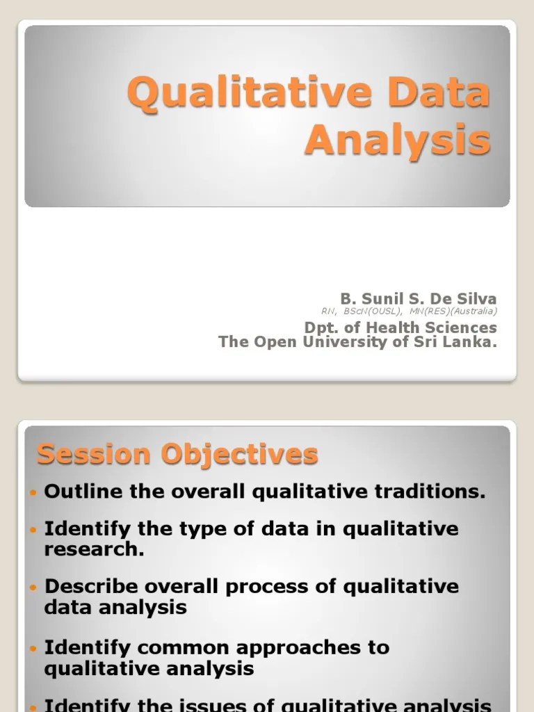 An Introduction To Qualitative Data Analysis Methods | PDF | Qualitative Research | Data Analysis