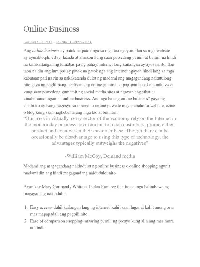 Online Selling | PDF