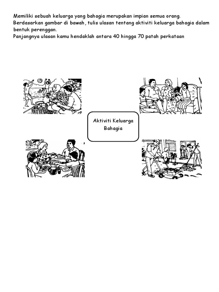 Aktiviti di halaman rumah gambar rajah berlabel. Aktiviti Keluarga Bahagia Pdf