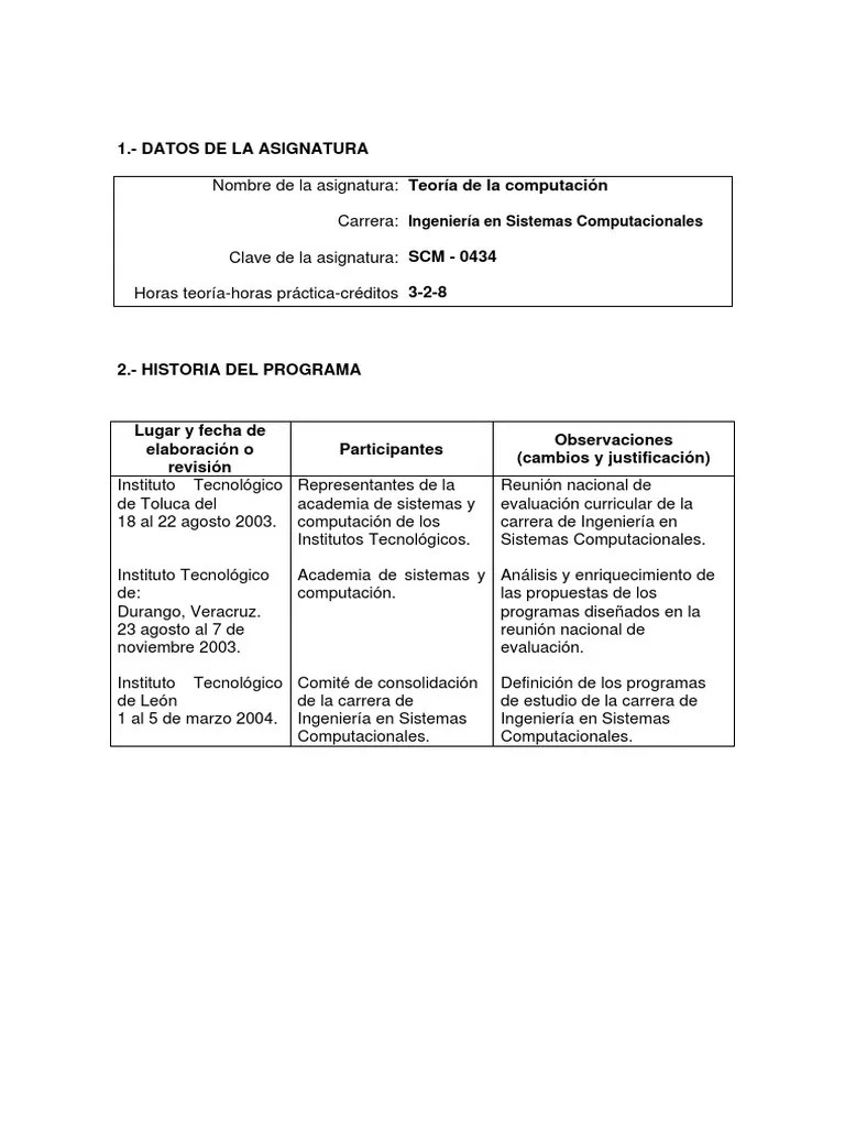 Teoria De La Computacion PDF | PDF | Lenguaje De Programación | Compilador