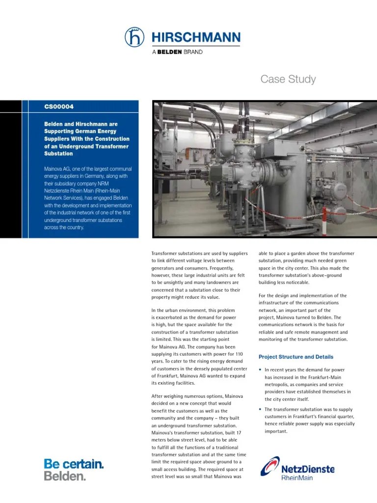 Case Study | PDF | Electrical Substation | Network Switch