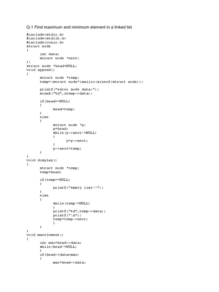 Data Structures Practical 3rd Sem | PDF | Algorithms And Data ...