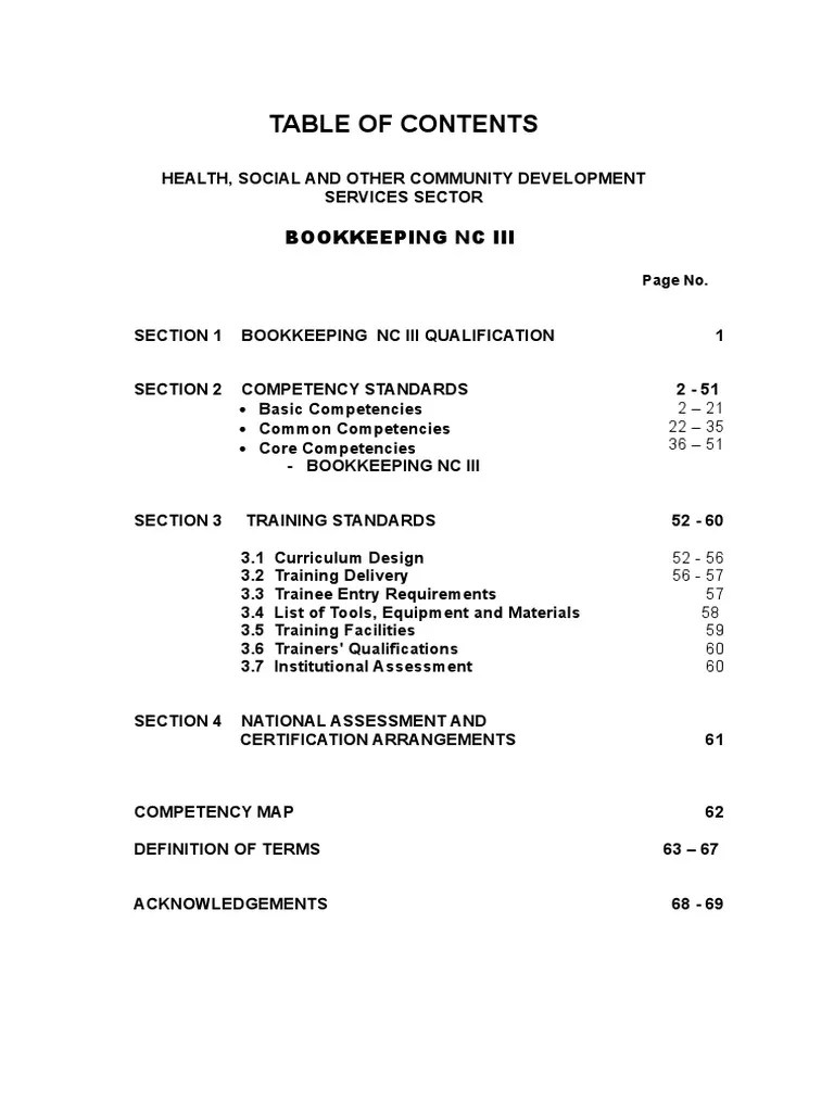 Bookkeeping NC III TR | PDF