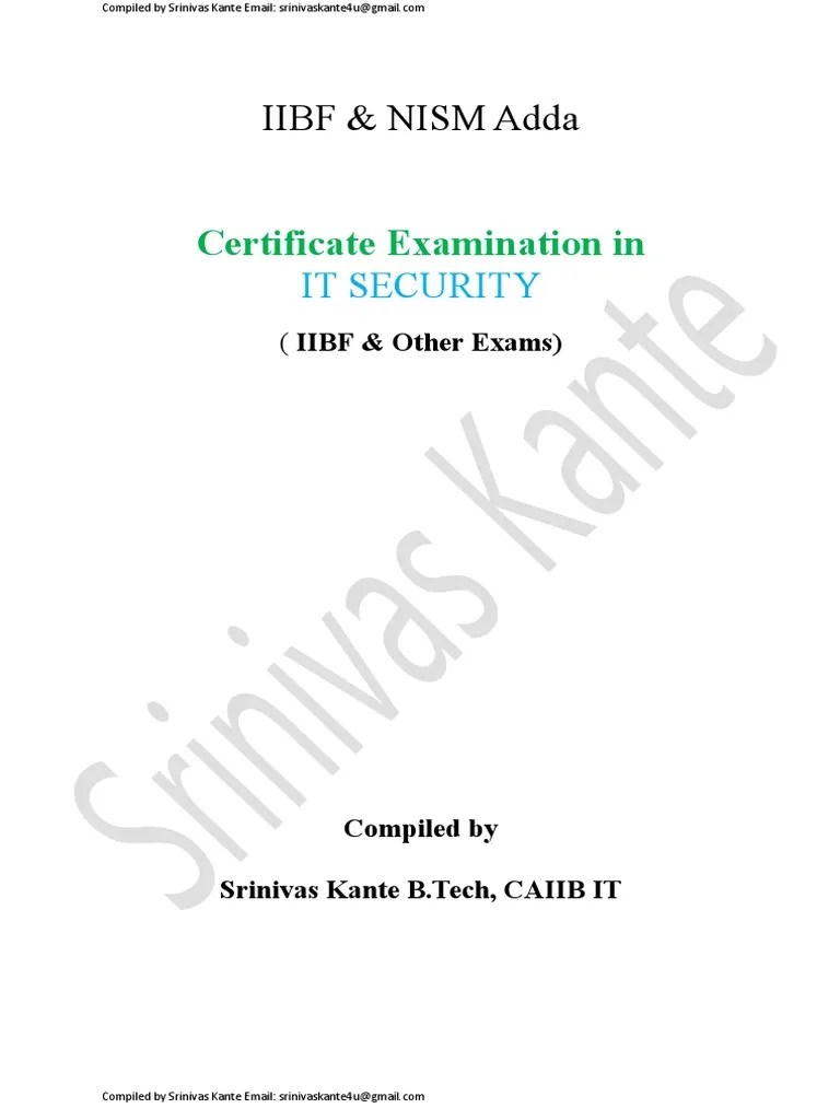 It Security PDF | PDF | Physical Security | Information Security